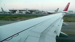 Norwegian Air Shuttle Boeing 737-800 Beautiful Sunset Landing in Rome Fiumicino Airport