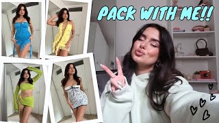 PACK WITH ME 4 A GIRLS HOLIDAY!! Trying on Dresses & Bikini's