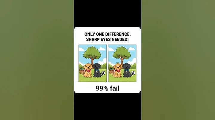 99% Fail This! Find The 1 Difference In Under 10 Seconds (Spot The Difference Brain Test)#spot
