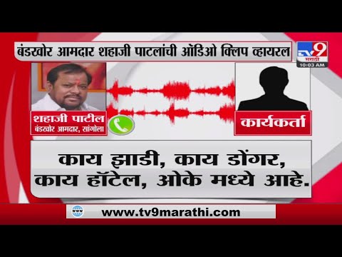 Shahaji Patil Audio Clip Viral | बंडखोर आमदार शहाजी पाटलांची ऑडिओ क्लिप व्हायरल