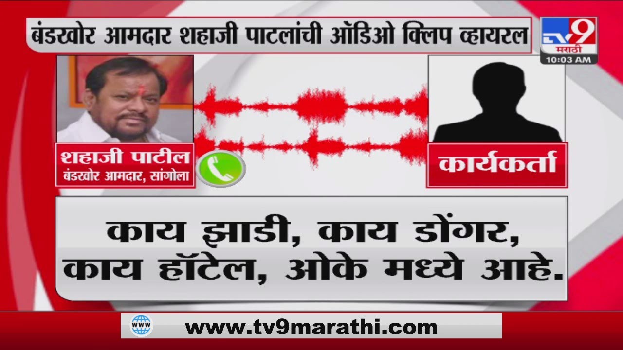 Shahaji Patil Audio Clip Viral | बंडखोर आमदार शहाजी पाटलांची ऑडिओ क्लिप व्हायरल
