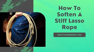 How To Soften A Stiff Lasso Rope screenshot 2