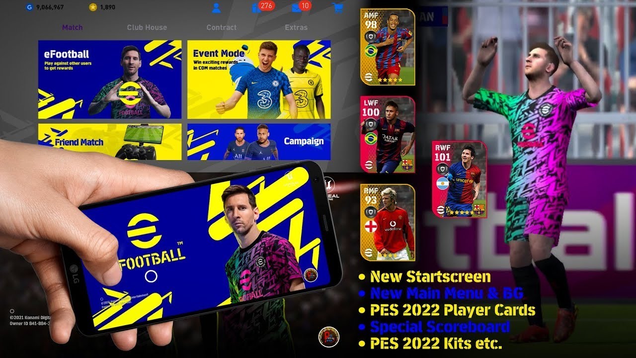 EFOOTBALL 2022 MOBILE OFFICIAL TRAILER EFOOTBALL MOBILE RELEASE DATE