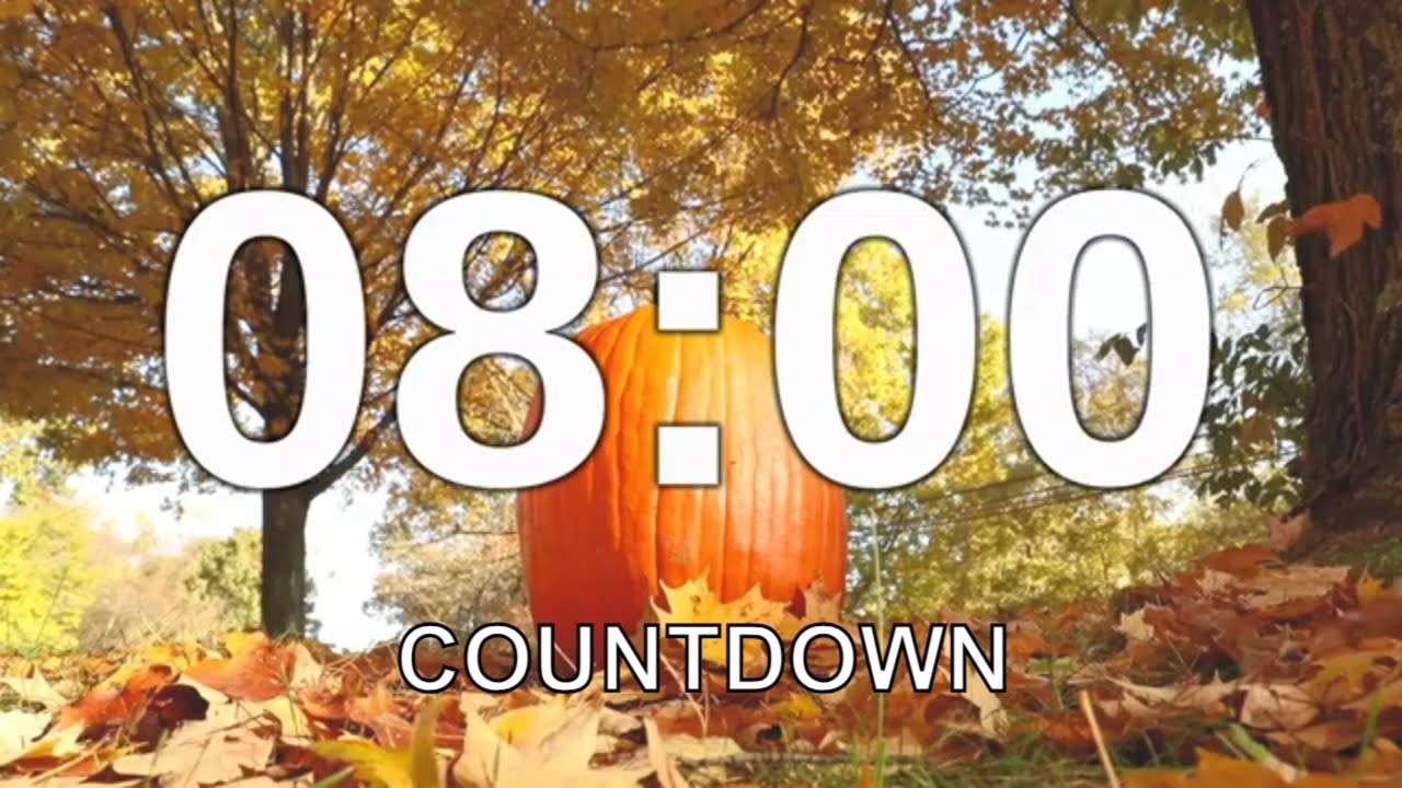 8 minute autumn pumpkin timer YouTube