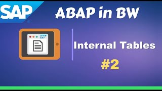 SAP ABAP in BW Training: Internal Table Part #2