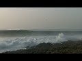 Ocean Waves Crashing on the Rocks in the Late Afternoon - Nature Sounds - 4K UHD 2160p