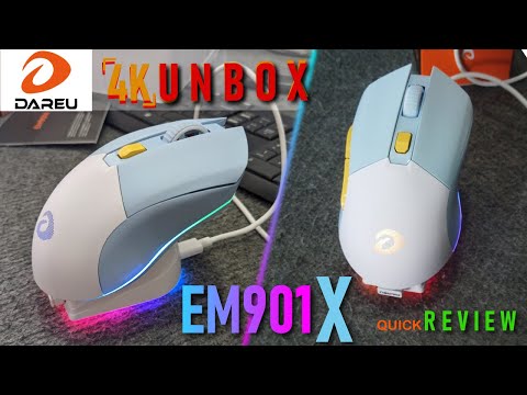 Video Mở Hộp #Dareu #EM901X Chuột Không Dây RGB Cực Ngầu - youtube