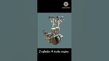 2 cylinder 4 stroke engine #mechanical #engineering #3ddesign #btech #mechanisms #3d #engine #shorts