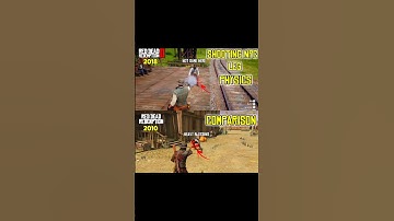 RDR1 vs RDR2 – Vergelijking van de fysica van de benen van schietende NPC