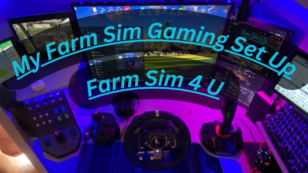 LOOK AT GAMING PC | FARM SIM PC SET UP | PC DESK SET UP - YouTube