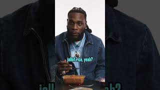 Burna boy NOT impressed by British food 😂