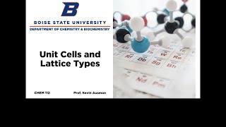 Unit Cells and Lattice Types