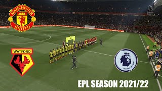 Manchester United vs Watford ft Varane , Sancho | Premier League 2021/22 | FIFA 21