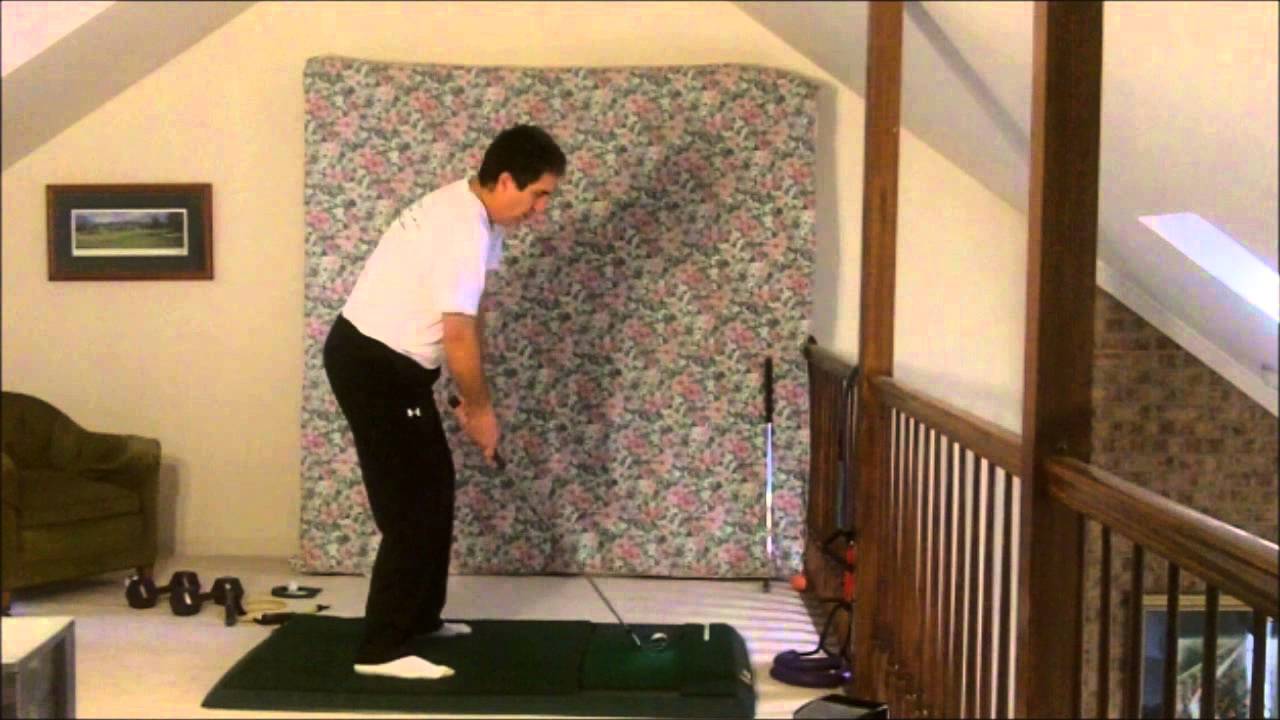 Rock Flying Wings Golf Swing Open Hips at Address and Lower Head in