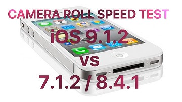 Camera Roll speed test iPhone 4S iOS 9.2.1 vs 8.4.1 / 7.1.2