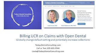 Bill UCR Fees on all Claims with Open Dental