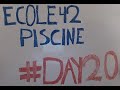 Jour 20 ; détente (piscine de l'école 42)