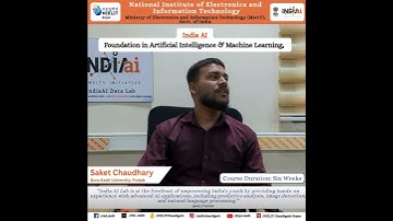 India AI - Foundation in AI & ML | Learning Experience at NIELIT Ropar