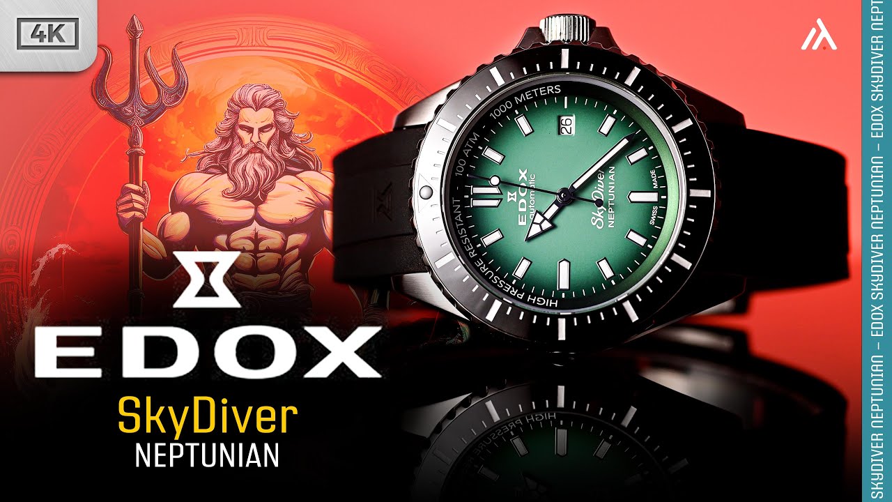 Edox SkyDiver Neptunian 100atm - Otro suizo que no me convence. Reloj de buceo Swiss Made