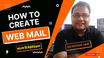 How to create & manage Business Email or Webmail Account in cPanel -Bangla Tutorial | MD RAFSAN JANI