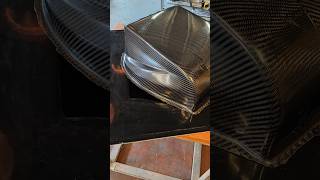 making carbon fiber parts in 60sec #diy #epoxyresin #carbonfiber