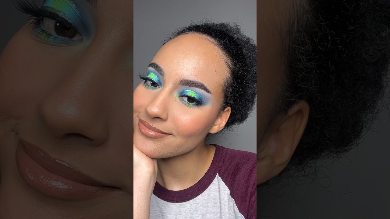 Eyeshadow tutorial ft. Blend bunny surge 💙💚 