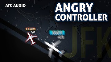 JFK Controller Reprimands the Pilot after Landing. JFK Airport, New York. Real ATC Audio