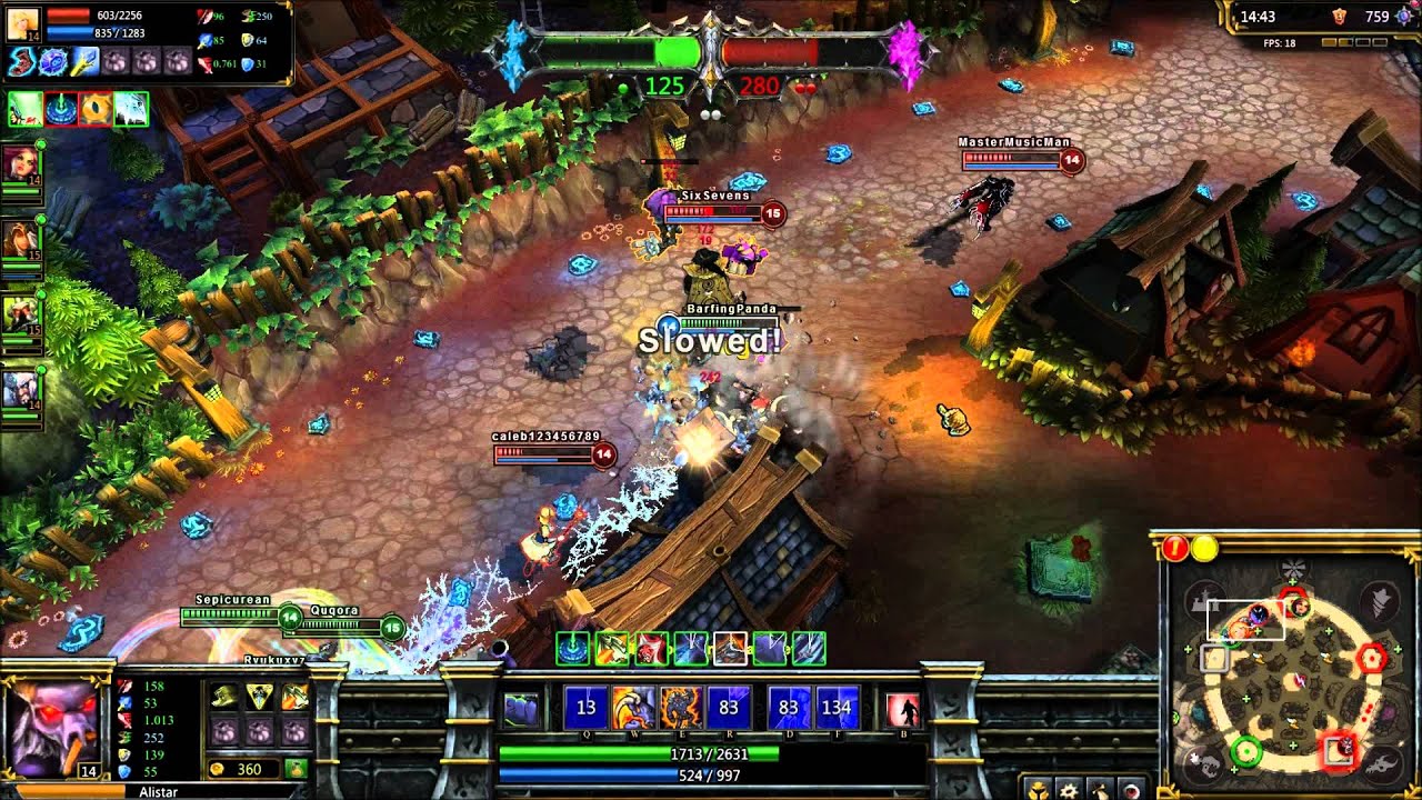 League of Legends Unchained Alistar skin gameplay (Dominion Beta) - YouTube