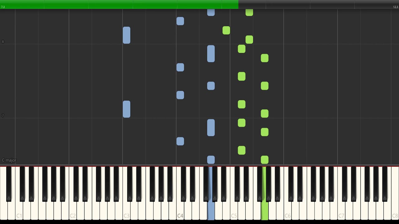 Discord Call Ringing Sound [Synthesia Piano Tutorial] YouTube