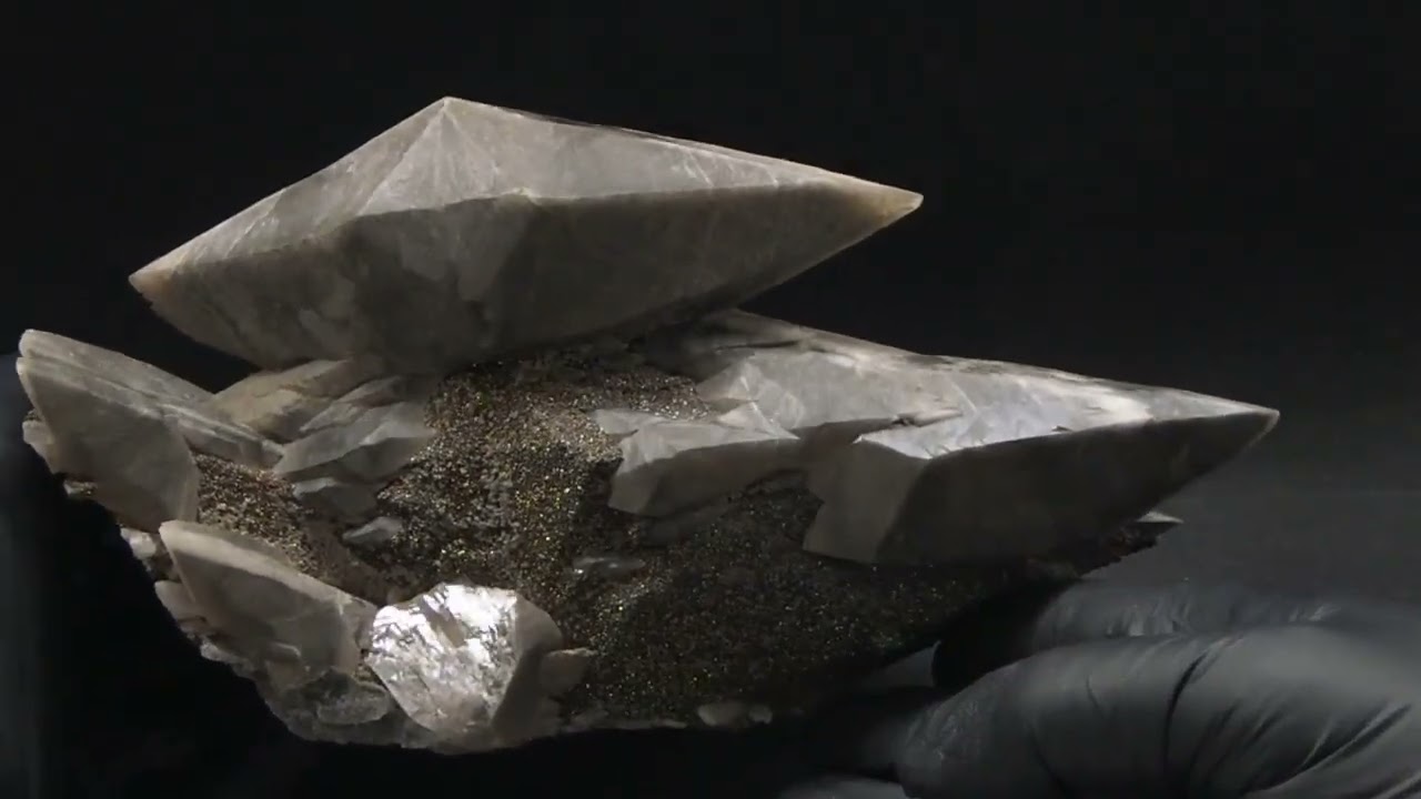 456 Calcit Pyrit ca 21x14x14cm 2,5 kg Brushy Creek USA