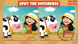 Spot the Difference #02 : Animals | Puzzle Quiz | Find the Difference | Fun Challenge screenshot 1