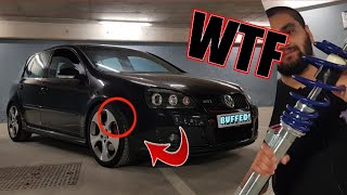 Lowering my GTI on Coilovers! JOM Blueline screenshot 4