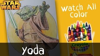 Yoda Coloring Pages - Star Wars Coloring Pages by WatchAliColor