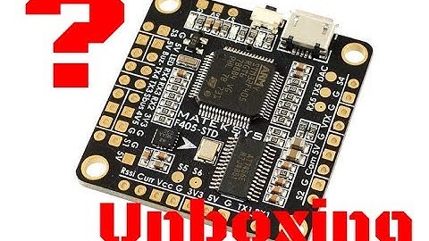 Matek F405 STD // Quick look and unboxing