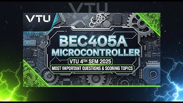 🔴 BEC405A Microcontroller | VTU 4th Sem 2025 | Most Important Questions & Scoring Topics 💡🔧