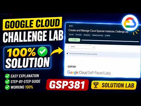 Create and Manage Cloud Spanner Instances: Challenge Lab | 100% Score Guaranteed 🚀