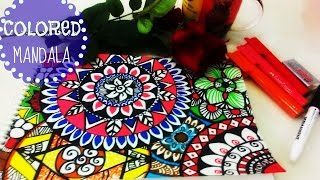 colourful mandalas painting