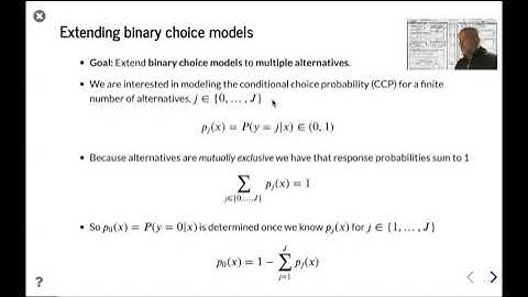 Multinomial Response 1   RUM, CCPs and Likelihood