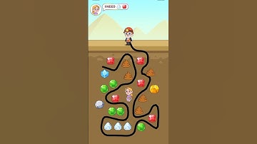 Pull The Gold 🪨⛏️ Levels 142 gameplay walkthrough #shorts #viral #pullthegold #games #puzzle