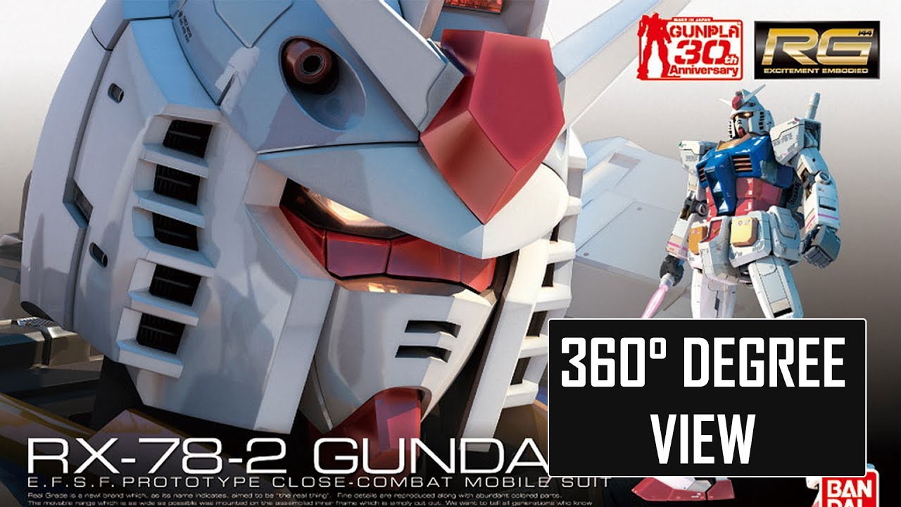 MGガンダムとRG RX-78-2 ガンダム 360°Degree) RG 1/144 RX-78-2 Gundam - YouTube