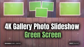 4K Gallery Photo Slideshow Green Screen   Green Screen Motion   OMER J GRAPHICS