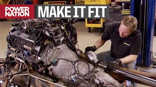 swapping a massive engine into a ford ranger means lots of custom fitting - trucks! s12, e5