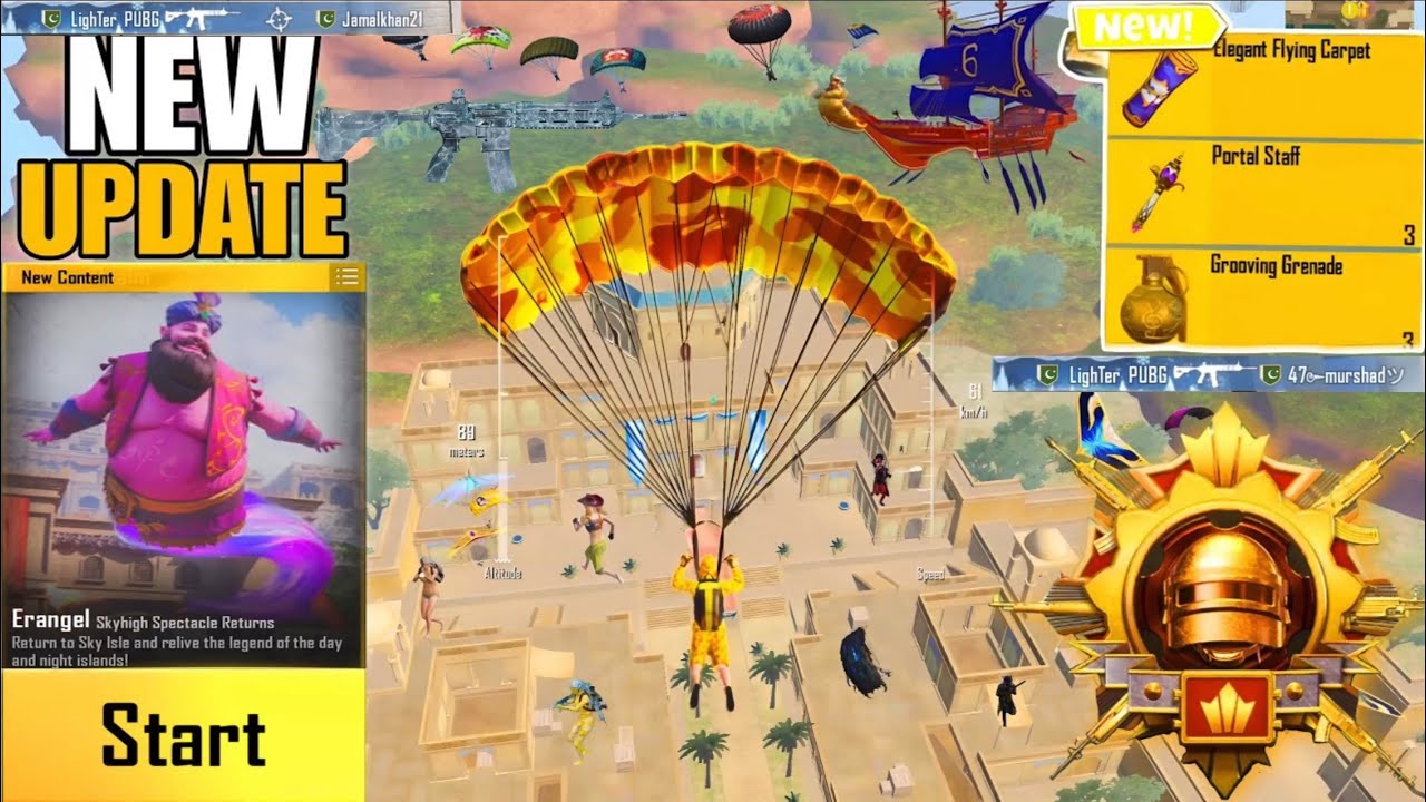 PUBG MOBILE SKYHIGH SPECTACLE RETURN IPAD MINI 6 GAMEPLAY | skyhigh spectacle return | pubg mobile