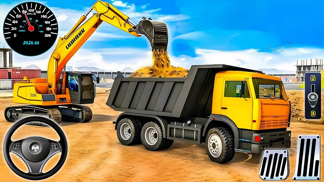 Us 🚧 Jcb Simulator 3D - Make Real Road Builder Truck Driver 2025 - Android Gameplay