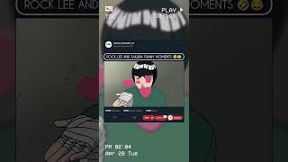 ROCK LEE AND SAKURA FUNNY MOMENTS 🤣 HINDI DUBBED/ #shortsfeed #anime #naruto #funny #sakura #rocklee