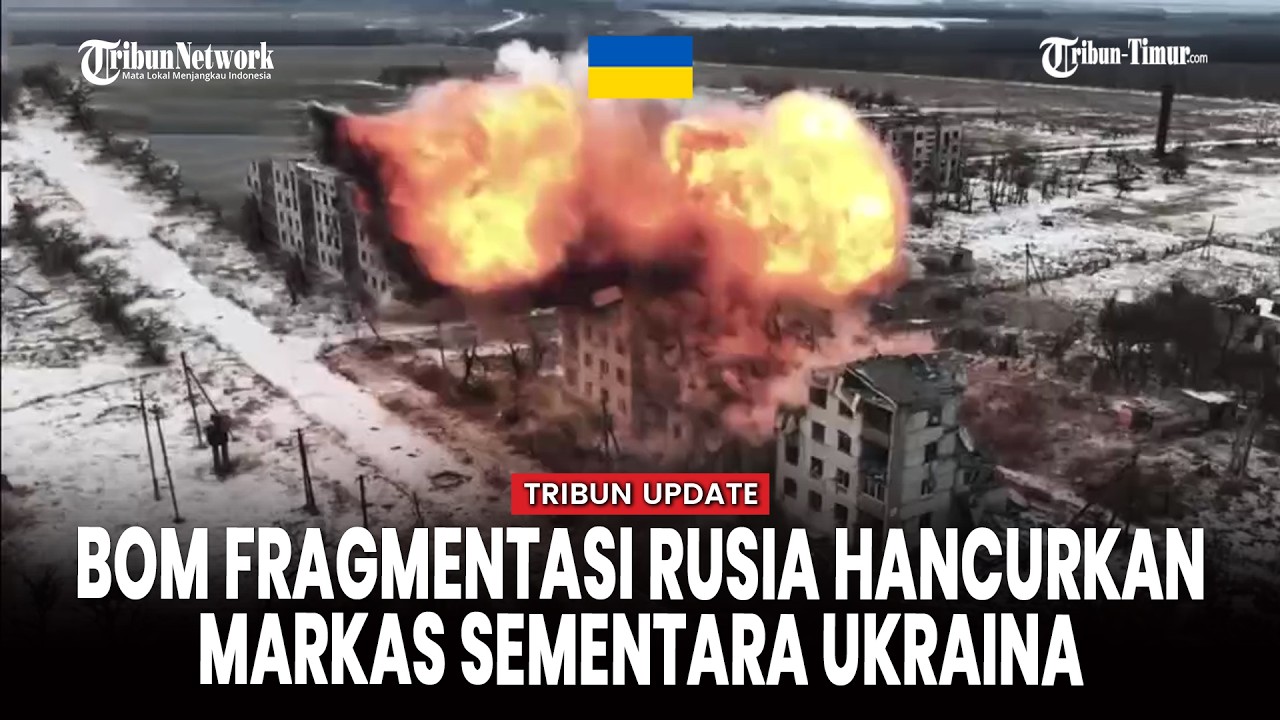 DAHSYATNYA Serangan Bom Fragmentasi Rusia Ledakkan Pos Sementara Ukraina di Kharkiv