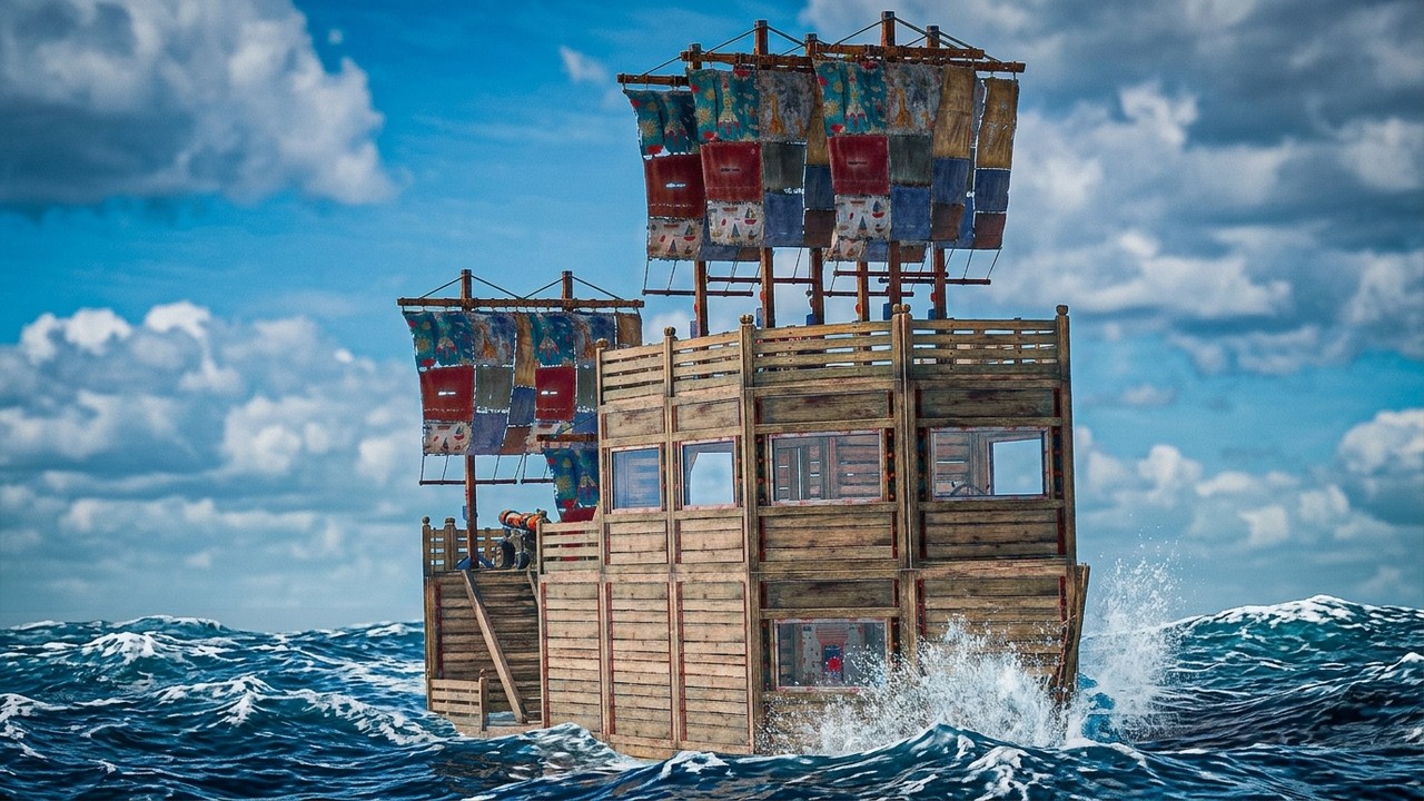 Rust Ship Bas I Built the STRONGEST DEEP SEA BOAT Base in Rust - YouTube