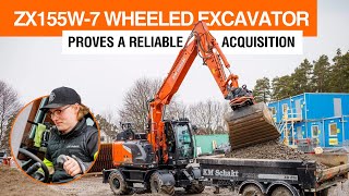 【寄付有】グランパス 2010 ~lWE MADE IT FOR THE WIN ZX155W-7 wheeled excavator proves to be a reliable