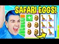 OPENING 100 *SAFARI EGGS* In Adopt Me!! GIRAFFE EGG *EXPENSIVE* UNBOXING With INSANE LUCK!! (Roblox)