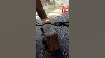 Old Rusty Iron Forged Into a Sharp Peraak Full Transformation #metalwork #foryou